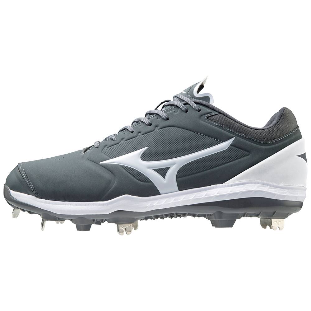 Scarpe Softball Mizuno Sweep 5 Basse Metal Donna - Grigie/Bianche - 51462-JSPZ